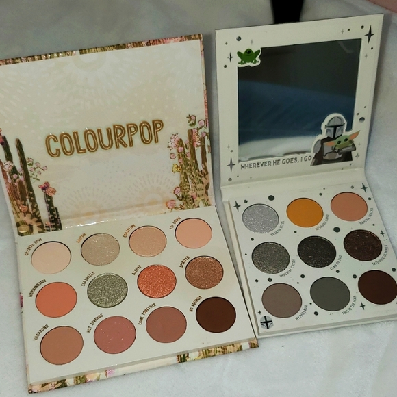NIB ColourPop Eyeshadow Palette Bundle Wild Nothing & The Mandalorian - Picture 1 of 7